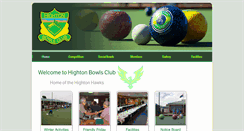 Desktop Screenshot of hightonbowlsclub.com.au