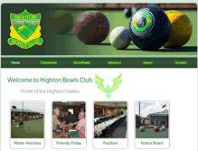 Tablet Screenshot of hightonbowlsclub.com.au